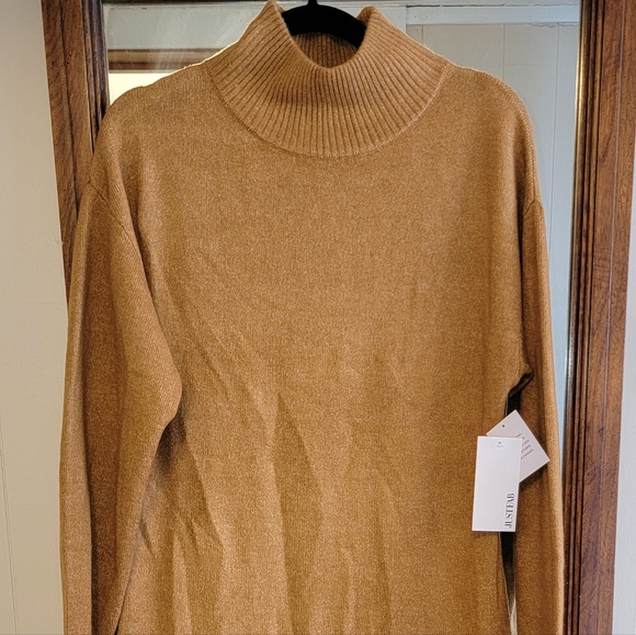 Funnel neck midi sweater dress - Picture 3 of 3